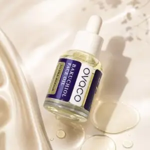 Bakuchiol face oil - OVACO aceite facial de bakuchiol - KUDZŪ Cosmetics