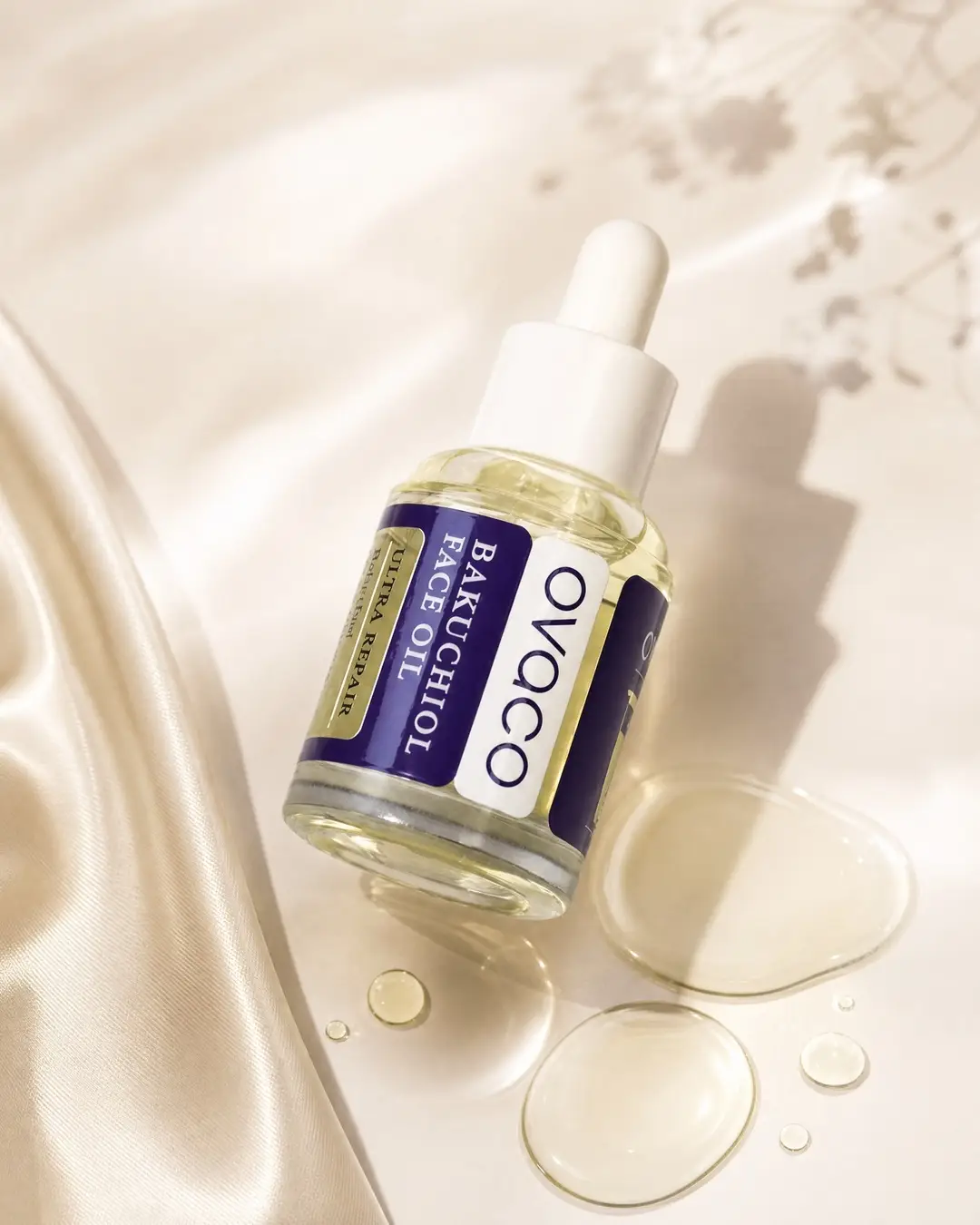 Bakuchiol face oil - OVACO aceite facial de bakuchiol - KUDZŪ Cosmetics